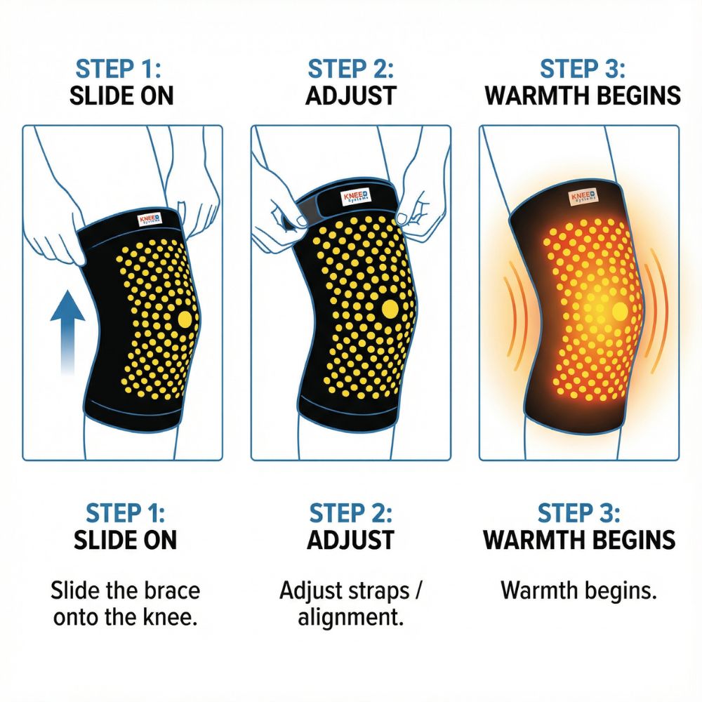 Neurogena HeatSystems® Tourmaline Therapy Knee Brace