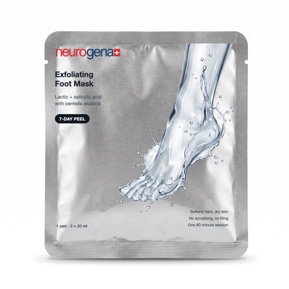 Neurogena exfoliating foot mask aluminium sachet